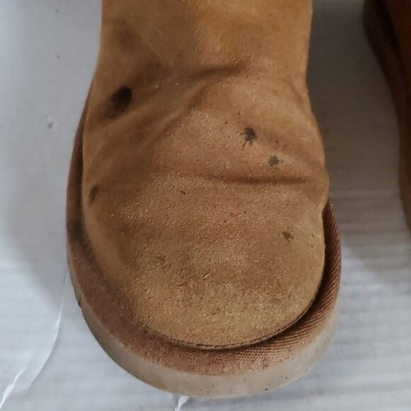 Koolaburra UGG Tall Winter Boots Chestnut Brown Leather Suede Women's WOMAN'S 6 - Picture 5 of 16